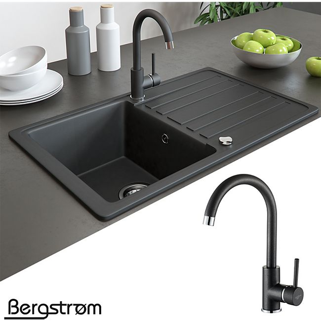 Armatur Kuchenarmatur Spulenarmatur Wasserhahn Mischbatterie Spule Kuche Schwarz Online Kaufen Bei Netto